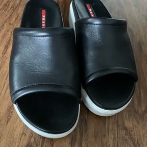 Prada Platform Slides